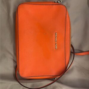 Michael Kors Vibrant Orange Crossbody Bag